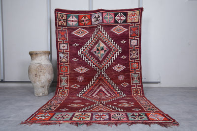 Moroccan Boujaad Rug 6 x 10.4 Feet – Exquisite Vintage Handwoven Berber - area rugs