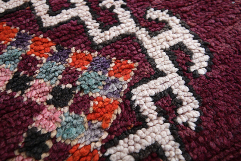 Moroccan Boujaad Rug 6 x 10.4 Feet – Exquisite Vintage Handwoven Berber - area rugs