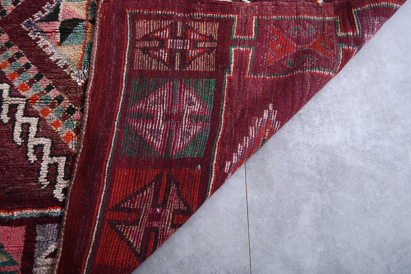 Moroccan Boujaad Rug 6 x 10.4 Feet – Exquisite Vintage Handwoven Berber - area rugs