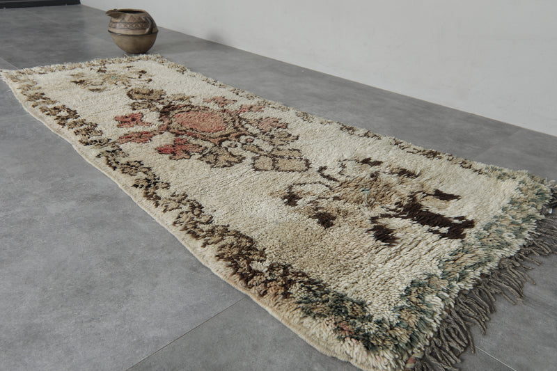 Handmade wool rug 2.4 FT X 6.4 FT - 