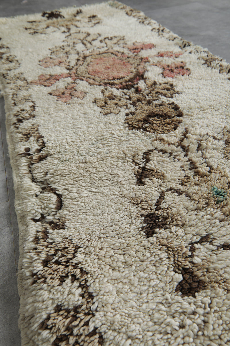 Handmade wool rug 2.4 FT X 6.4 FT - 