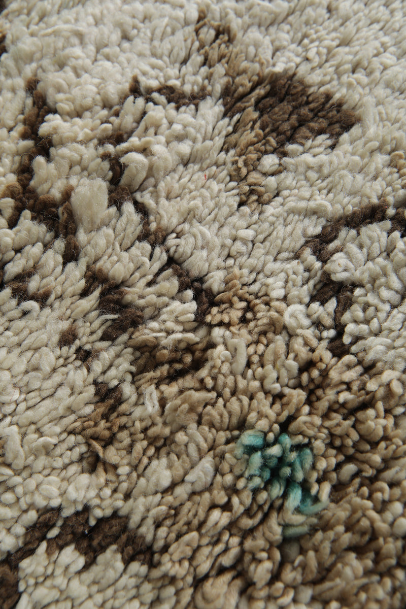 Handmade wool rug 2.4 FT X 6.4 FT - 