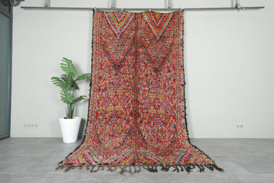 Colorful Moroccan rug 6 ft x 11.2 ft - Handmade - moroccan rug
