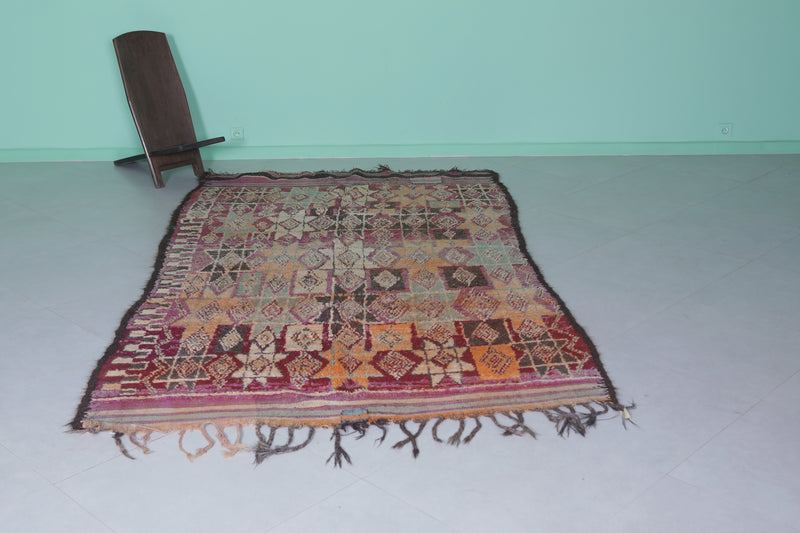 Moroccan Rug 5.4 x 9.8 Feet – Handwoven Berber Carpet with Diamond Patterns - moroccan rug