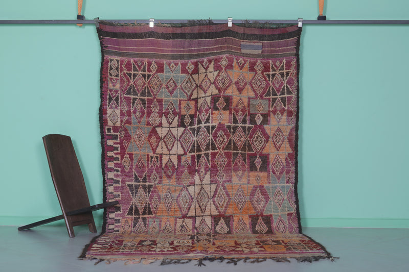 Moroccan Rug 5.4 x 9.8 Feet – Handwoven Berber Carpet with Diamond Patterns - moroccan rug