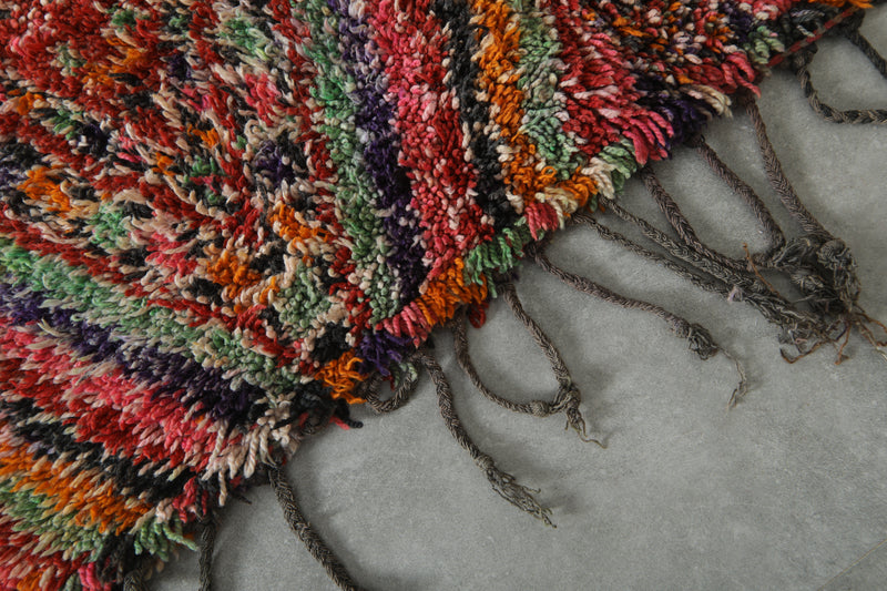 Colorful Moroccan rug 6 ft x 11.2 ft - Handmade - moroccan rug