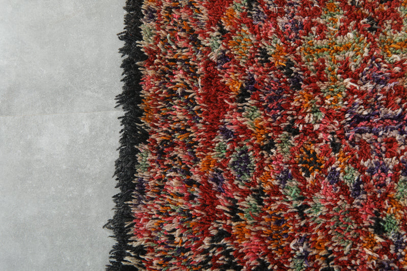 Colorful Moroccan rug 6 ft x 11.2 ft - Handmade - moroccan rug