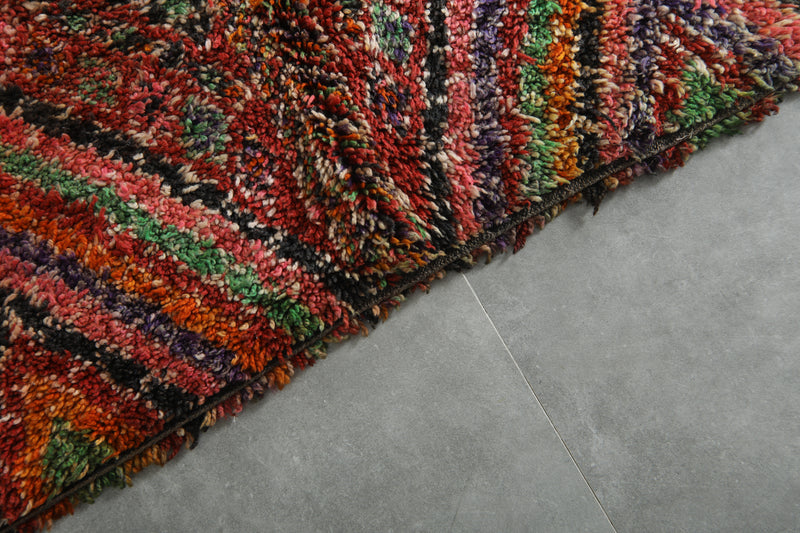 Colorful Moroccan rug 6 ft x 11.2 ft - Handmade - moroccan rug