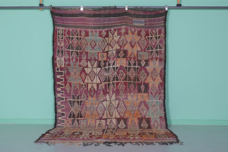 Moroccan Rug 5.4 x 9.8 Feet – Handwoven Berber Carpet with Diamond Patterns - moroccan rug