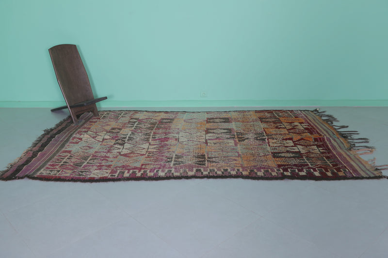 Moroccan Rug 5.4 x 9.8 Feet – Handwoven Berber Carpet with Diamond Patterns - moroccan rug