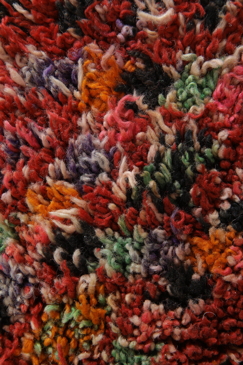 Colorful Moroccan rug 6 ft x 11.2 ft - Handmade - moroccan rug