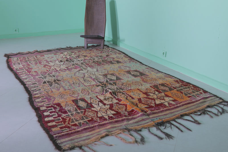 Moroccan Rug 5.4 x 9.8 Feet – Handwoven Berber Carpet with Diamond Patterns - moroccan rug