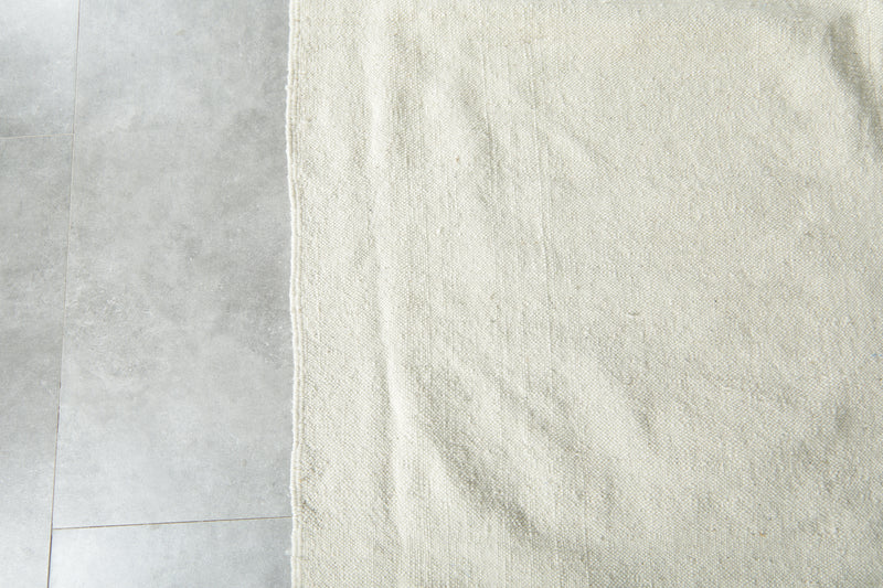 Flat woven moroccan rug 12.3 x 13.4 feet Beige morocco rug - Moroccan kilim rug