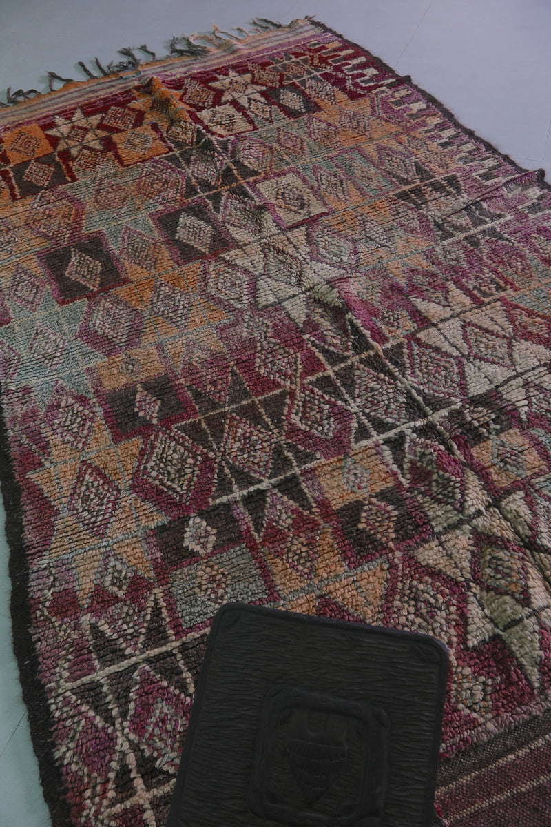 Moroccan Rug 5.4 x 9.8 Feet – Handwoven Berber Carpet with Diamond Patterns - moroccan rug