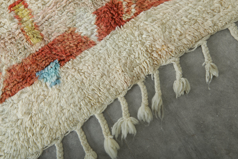 Moroccan rug with geometric design 4.8 ft x 8.4 ft - Handmade - moroccan rug