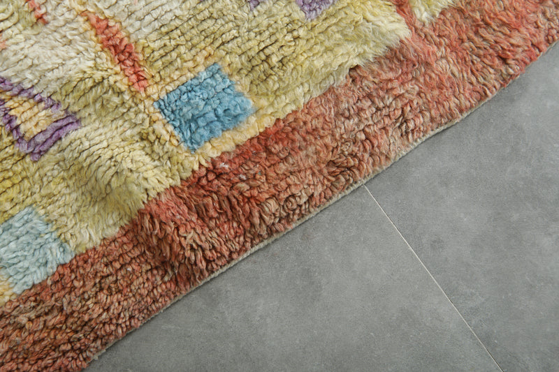 Moroccan rug with geometric design 4.8 ft x 8.4 ft - Handmade - moroccan rug