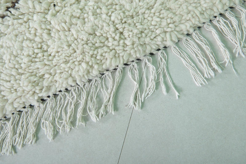 Chevron Pattern Moroccan Berber Rug - 3.1 X 6.2 Feet - Boucherouite Rugs