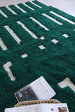 Custom Green Moroccan rug - Handmade Berber rug