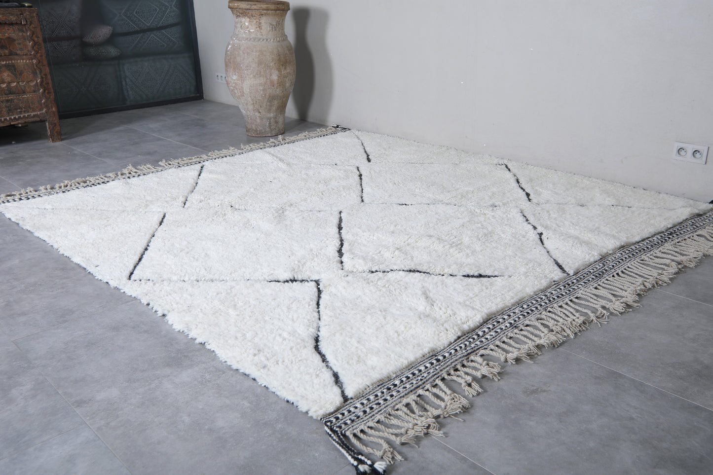 Moroccan rug 8.2 X 9 Feet - Beni ourain rugs