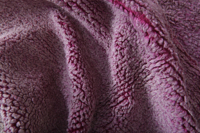 Minimalist purple beni ourain Moroccan rug - 3.8 ft x 8.1 ft - Handwoven wool rug