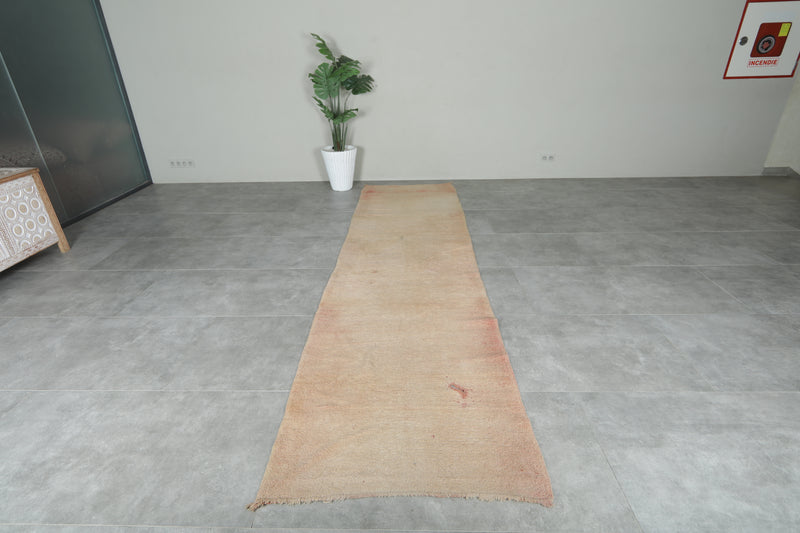 Moroccan rug runner 3.2 ft x 12.2 ft - Handmade