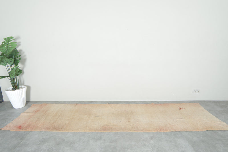 Moroccan rug runner 3.2 ft x 12.2 ft - Handmade