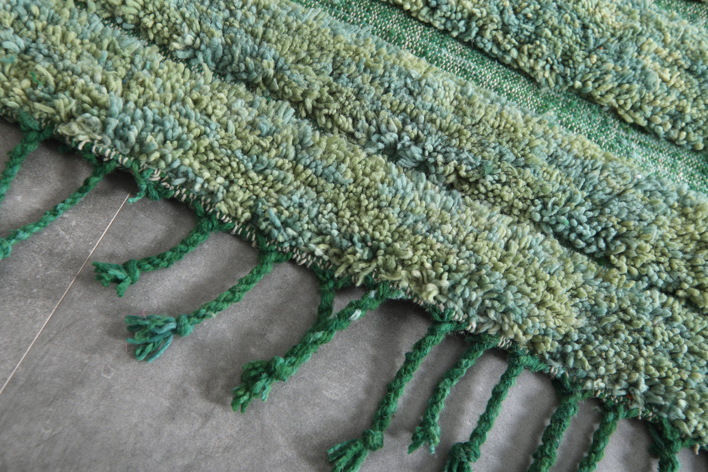 Handmade Green berber rug - Custom moroccan rug - wool rug