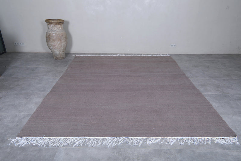 Moroccan Rug - 8.2 X 10.2 Feet | Modern Neutral Gray