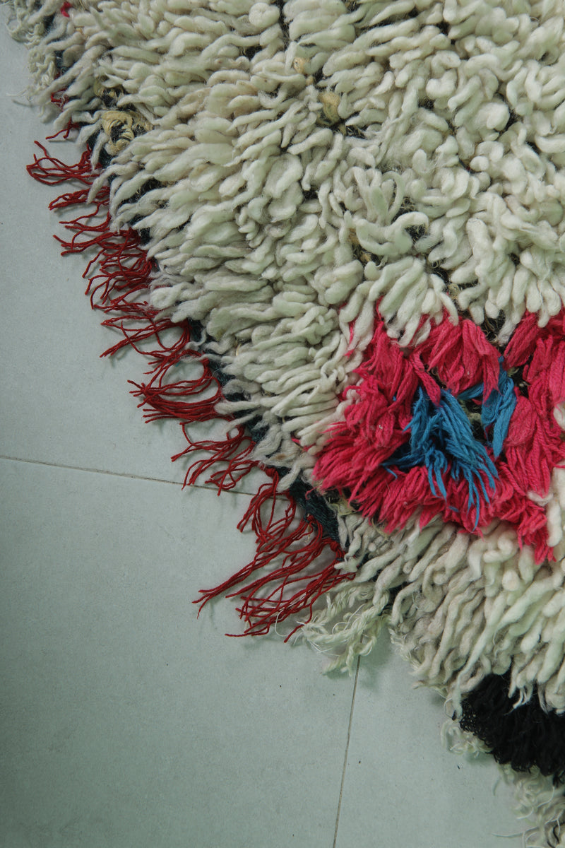 Vintage moroccan runner rug 3.7 X 10.3 Feet - Runner moroccan rugs