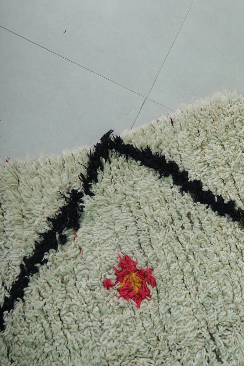 Vintage moroccan runner rug 3.7 X 10.3 Feet - Runner moroccan rugs