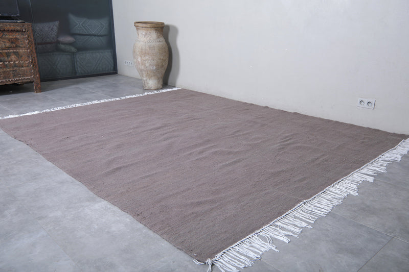 Moroccan Rug - 8.2 X 10.2 Feet | Modern Neutral Gray