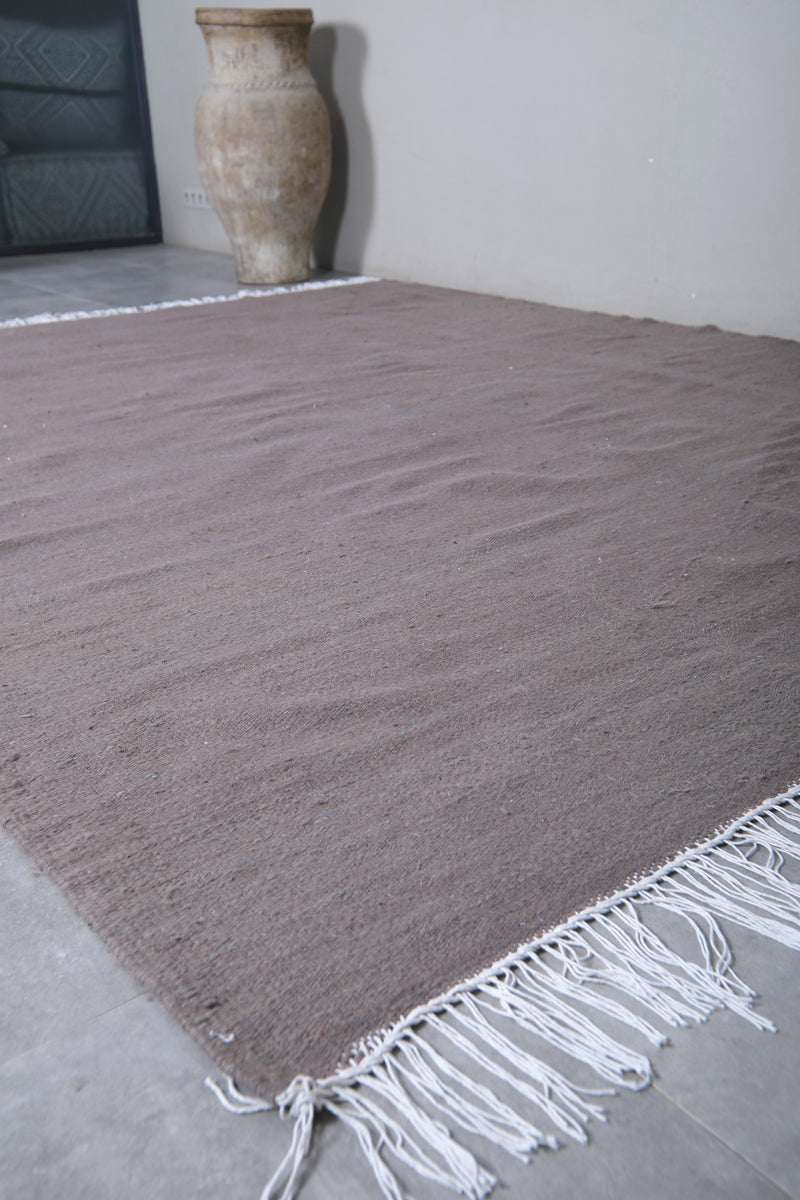 Moroccan Rug - 8.2 X 10.2 Feet | Modern Neutral Gray
