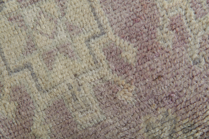 Geometric wool rug 5.3 ft x 12.2 ft - handmade - Moroccan Rug