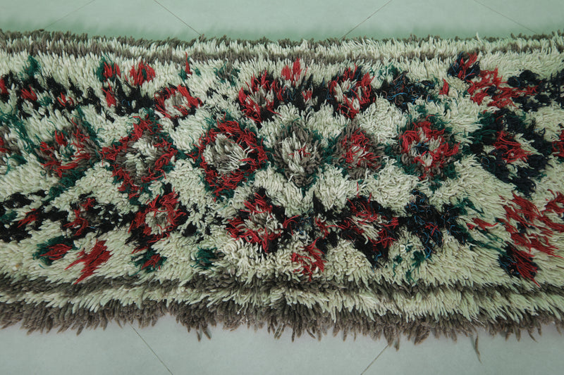Colorful Moroccan Berber Rug - 2.3 X 6.4 Feet - Beni ourain rugs