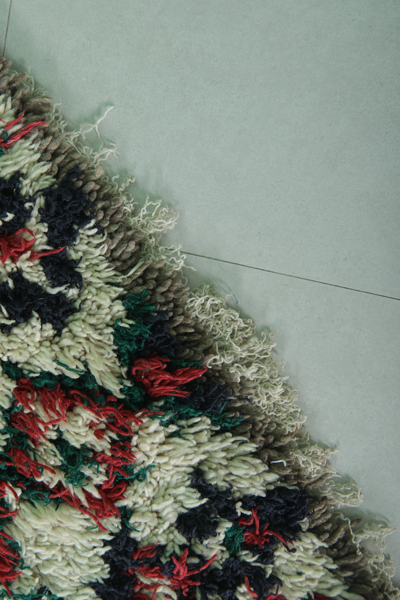 Colorful Moroccan Berber Rug - 2.3 X 6.4 Feet - Beni ourain rugs