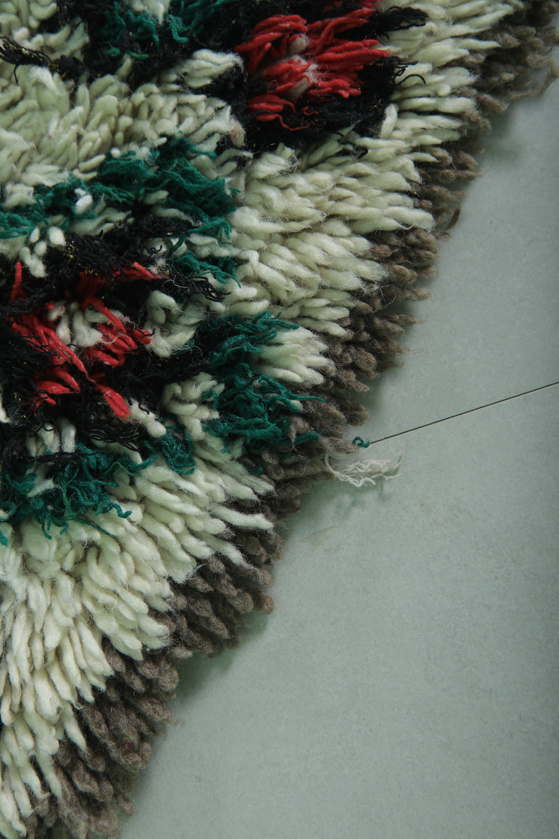 Colorful Moroccan Berber Rug - 2.3 X 6.4 Feet - Beni ourain rugs