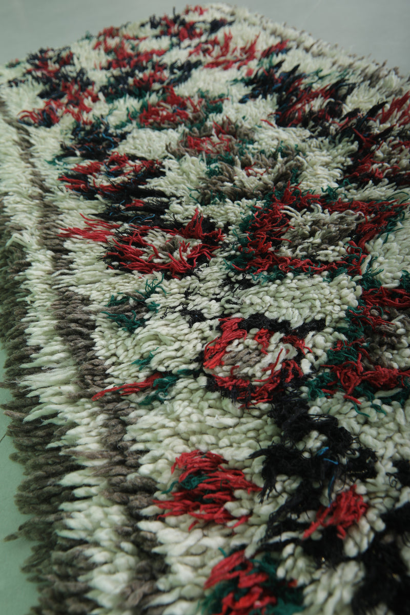 Colorful Moroccan Berber Rug - 2.3 X 6.4 Feet - Beni ourain rugs