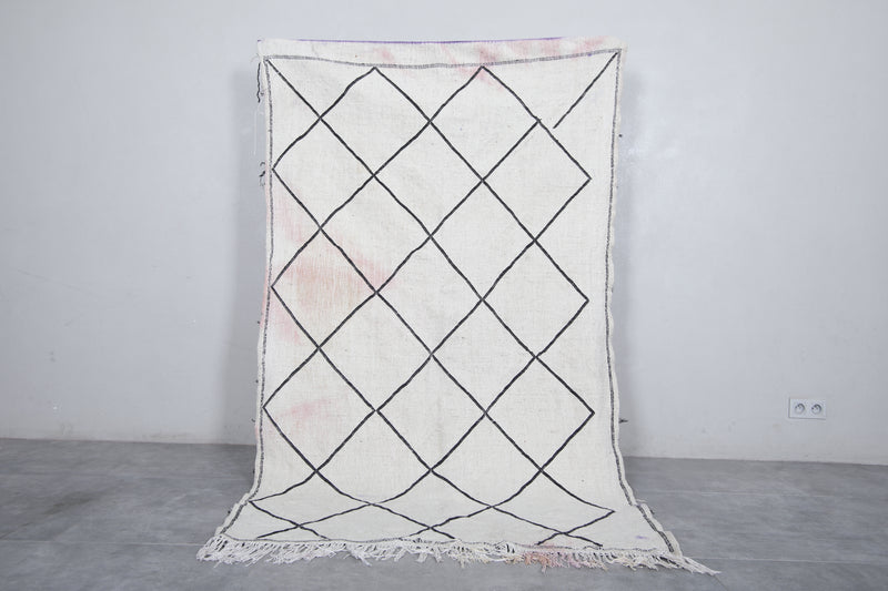 Moroccan Rug - 4.2 X 7 Feet | Handwoven Wool