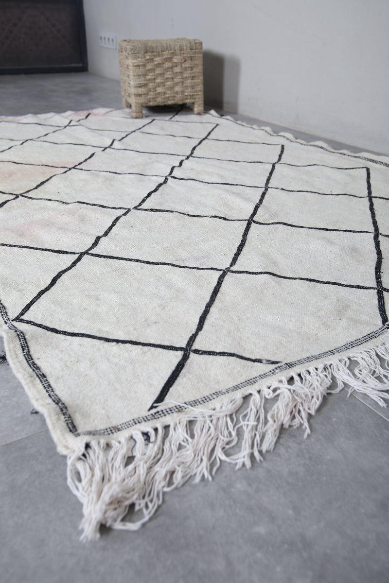 Moroccan Rug - 4.2 X 7 Feet | Handwoven Wool