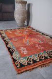 Tribal Moroccan rug 4 X 6.5 Feet