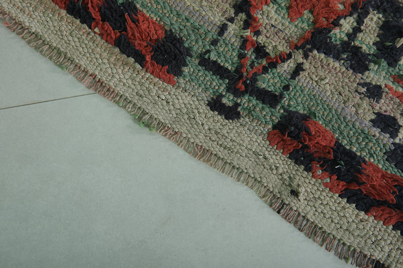 Antique Azilal Runner Rug – 2.4 x 4.7 ft Handmade Vintage Carpet - Runner moroccan rugs