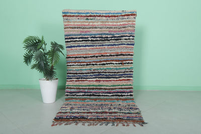 Striped Vintage Rug - Handwoven Classic Style | 3 x 6.1 Ft - moroccan rug