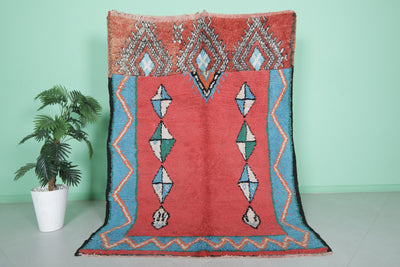 Moroccan Rug - Handwoven 5.2ft x 7.3ft | Vibrant Berber Design - moroccan rug