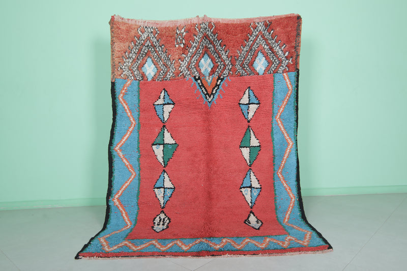 Moroccan Rug - Handwoven 5.2ft x 7.3ft | Vibrant Berber Design - moroccan rug
