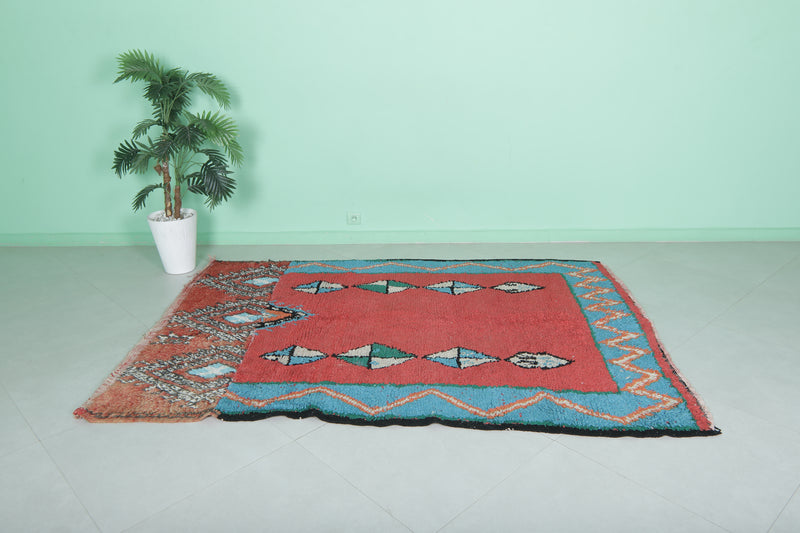 Moroccan Rug - Handwoven 5.2ft x 7.3ft | Vibrant Berber Design - moroccan rug