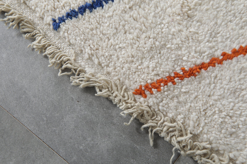 Handmade wool rug 4.9 FT X 7.7 FT - 