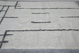 Moroccan beni ourain rug 5.1 X 7.3 Feet