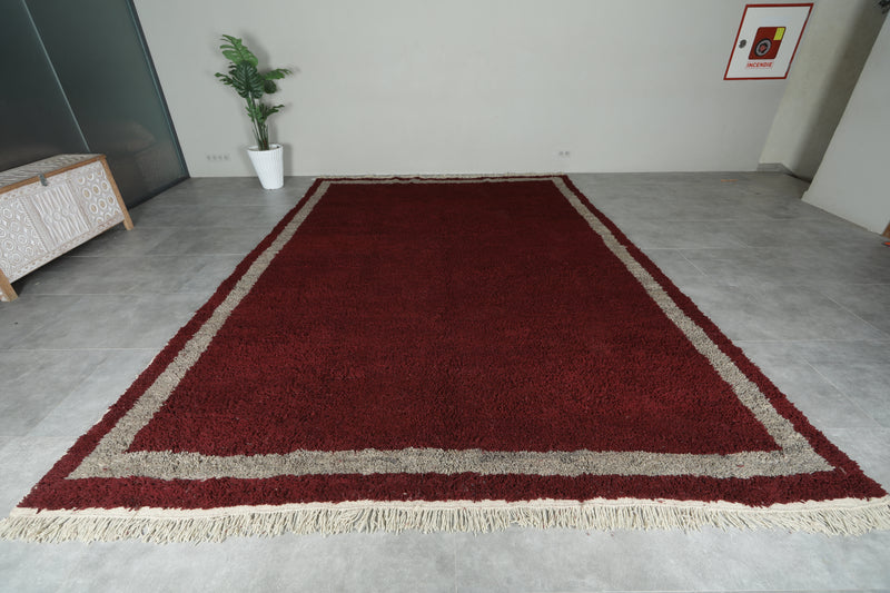 Custom Handmade Moroccan Burgundy Rug - custom moroccan rugs