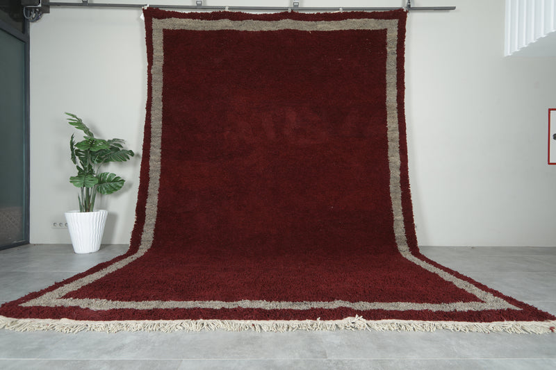 Custom Handmade Moroccan Burgundy Rug - custom moroccan rugs