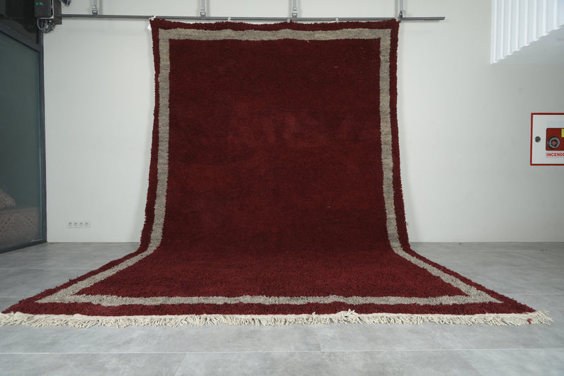 Custom Handmade Moroccan Burgundy Rug - custom moroccan rugs